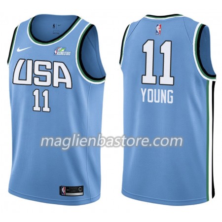 Maglia NBA Atlanta Hawks Trae Young 11 Nike 2019 Rising Star Swingman - Uomo